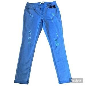 New, Love Indigo Distressed Denim Jeans, Women’s Size 6